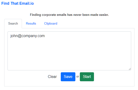 Example find name by email
